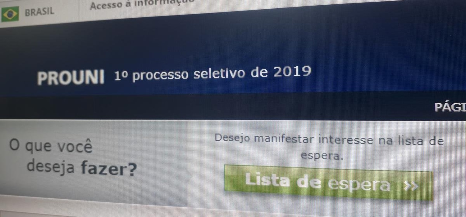 Começa prazo para participar da lista de espera do ProUni