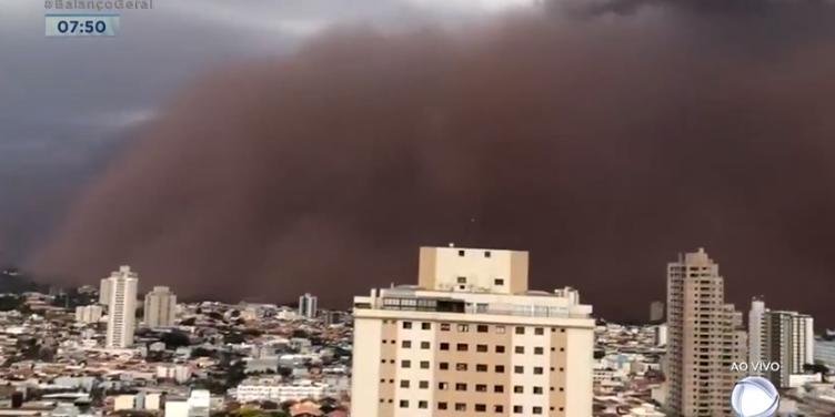 O que explica a nuvem de poeira que atingiu São Paulo e Minas Gerais no domingo?