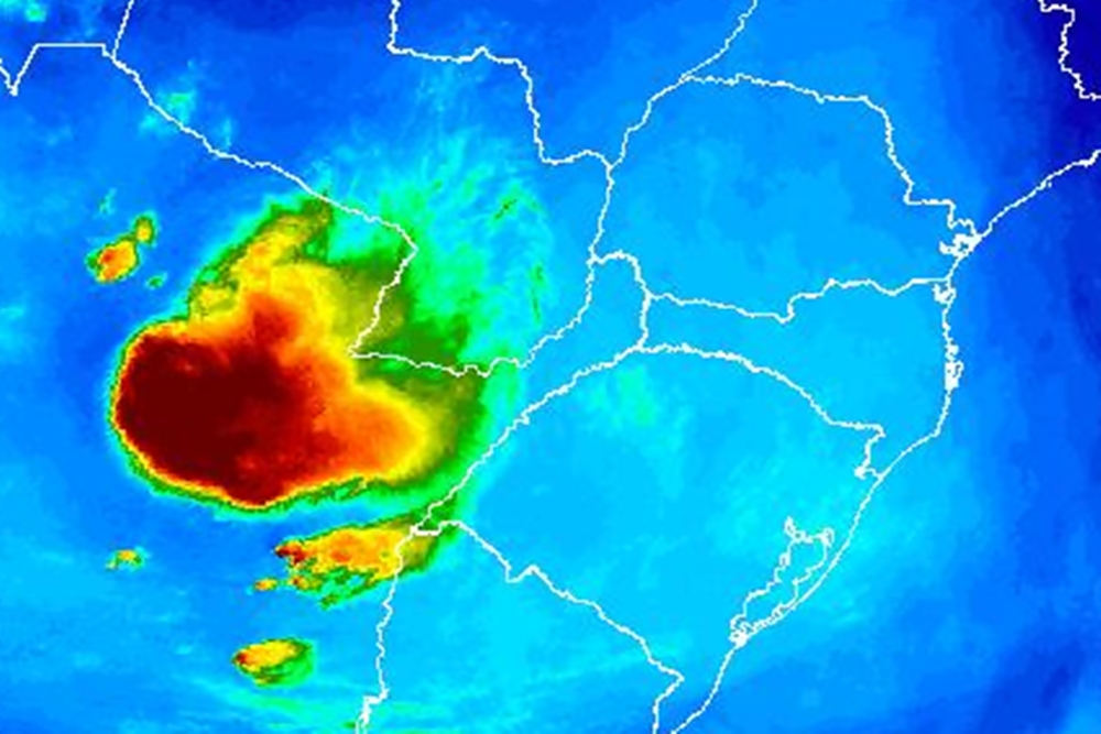 ALERTA para temporais no Rio Grande do Sul