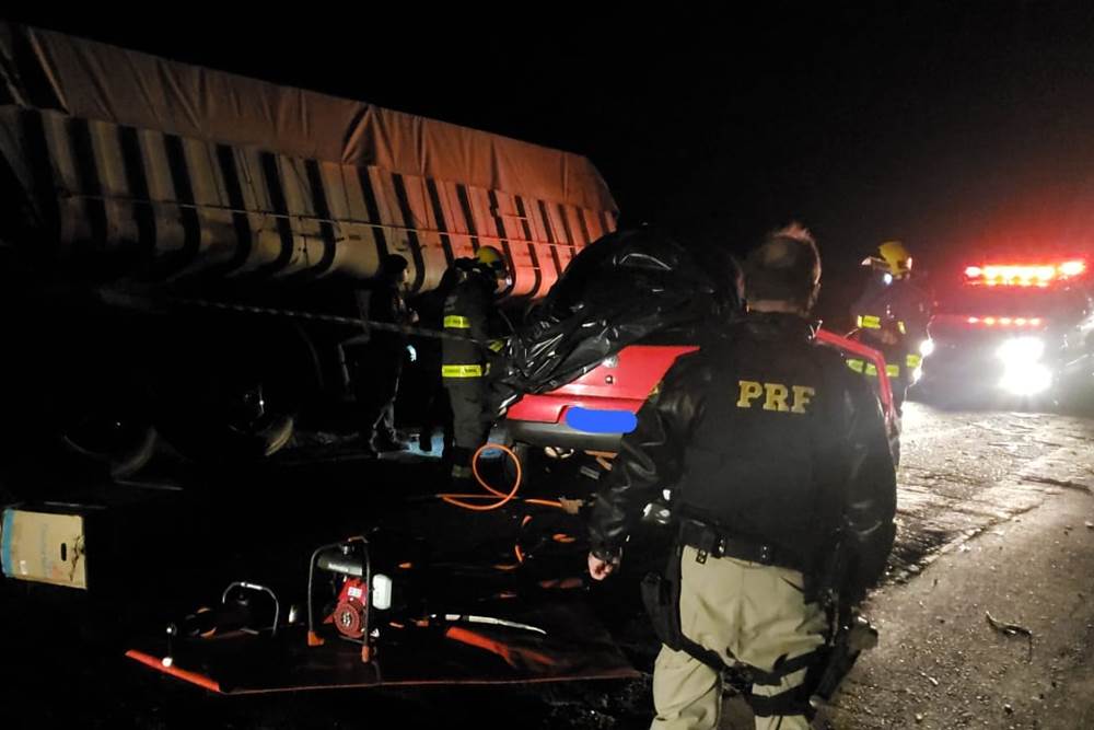 Acidente com três mortes na BR 158, em Cruz Alta