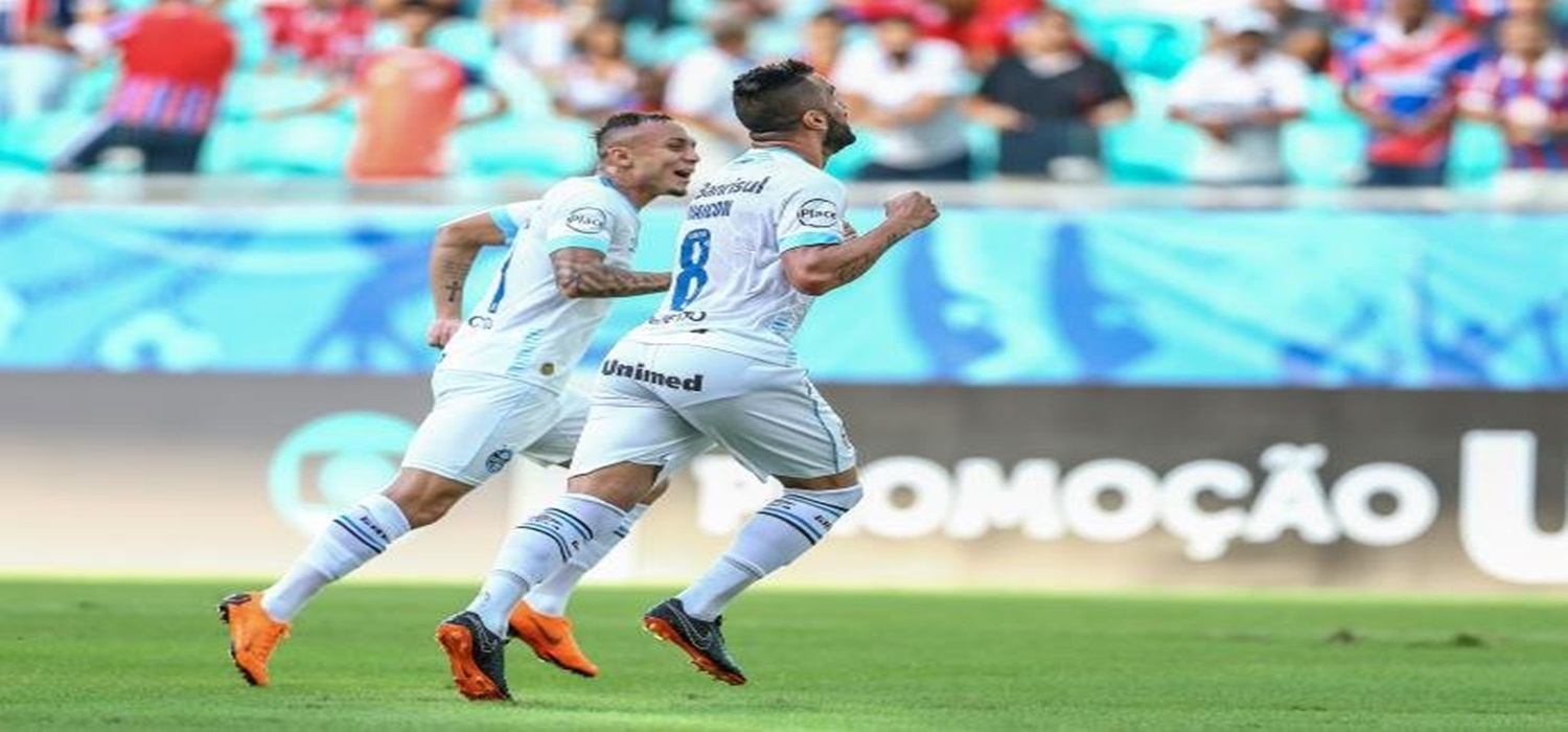 Grêmio vence o Bahia e assume vice-liderança por pontos do Brasileirão