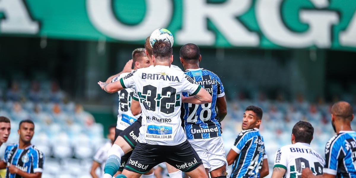 Grêmio perde pênalti e empata em 1 a 1 contra o Coritiba