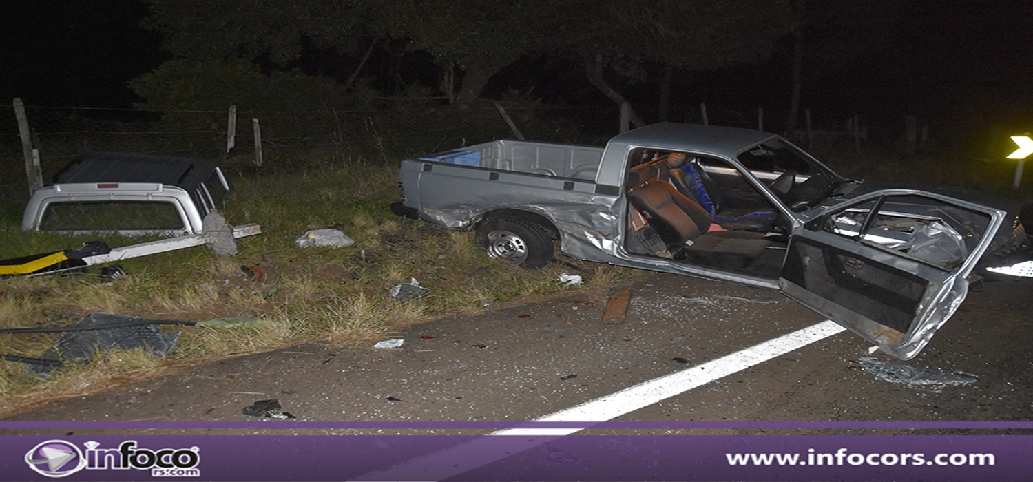 Acidente com vítima fatal e feridos envolvendo três veículos na ERS 324