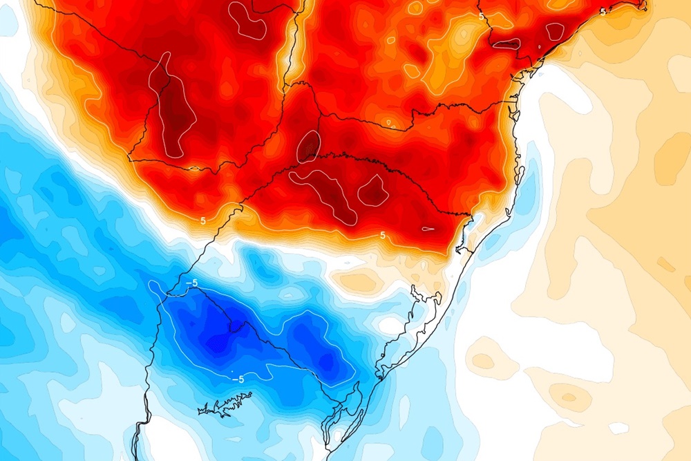 Tarde de inverno e verão no Rio Grande do Sul