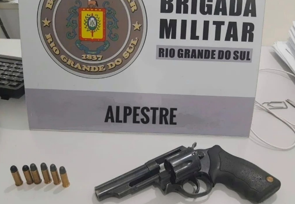 BM prende indivíduo por porte ilegal de arma de fogo em Alpestre