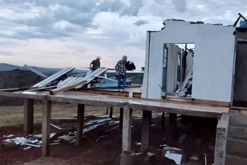 Temporais causam diversos estragos no Rio Grande do Sul