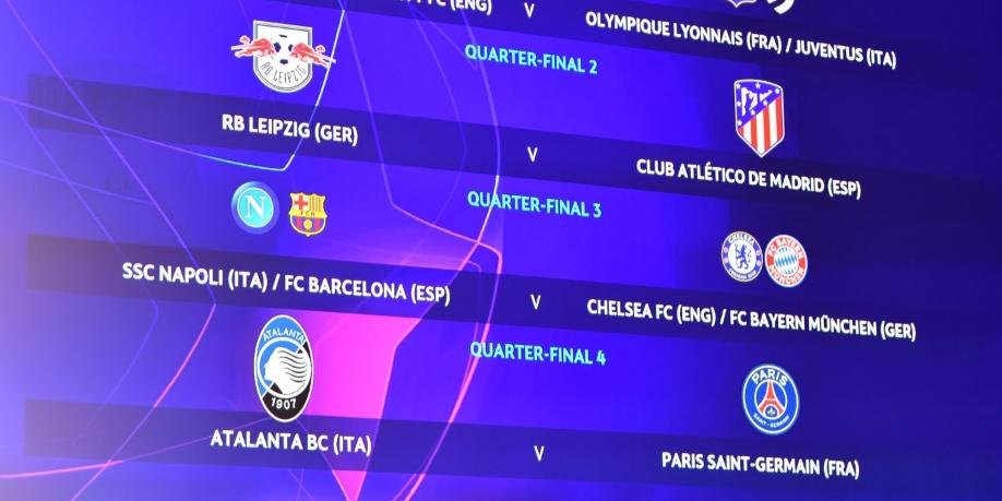 Sorteio define confronto entre PSG e Atalanta pelas quartas da Liga dos Campeões