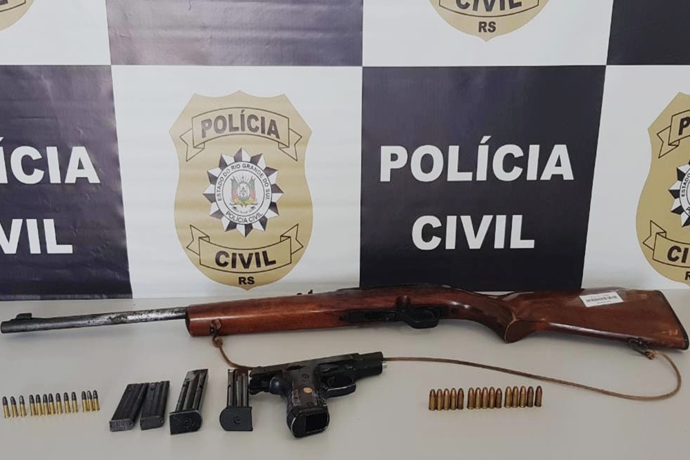 Apreensão de armas no interior de Rodeio Bonito