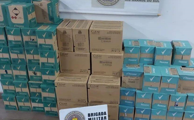 Polícia apreende mercadorias contrabandeadas em Iraí