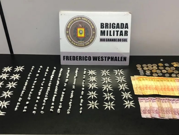 Brigada Militar prende indivíduo por tráfico de drogas em Frederico Westphalen