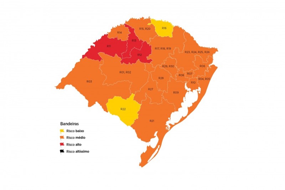 27ª rodada marca seis meses do Distanciamento Controlado e traz três regiões em vermelho